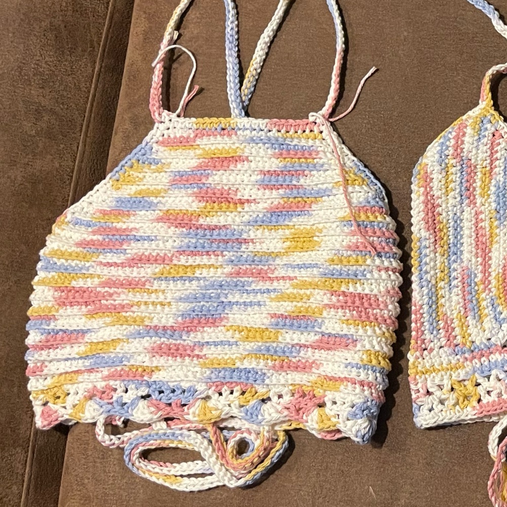 Colorful Crochet halter top